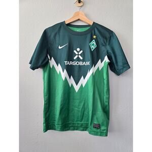 Nike Werder Bremen Soccer Jersey Youth XL (Adult XS) Green DriFit Official Shirt